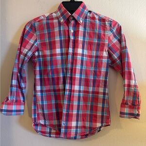 Tailorbyrd Boy’s Plaid Long Sleeve Button-Up Shirt Size 10